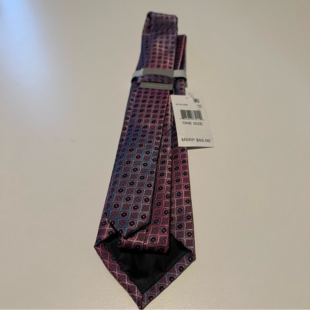 Michael Kors, Perry Ellis and Club Room Elegant Pink and Red Ties Set - Picture 2 of 11